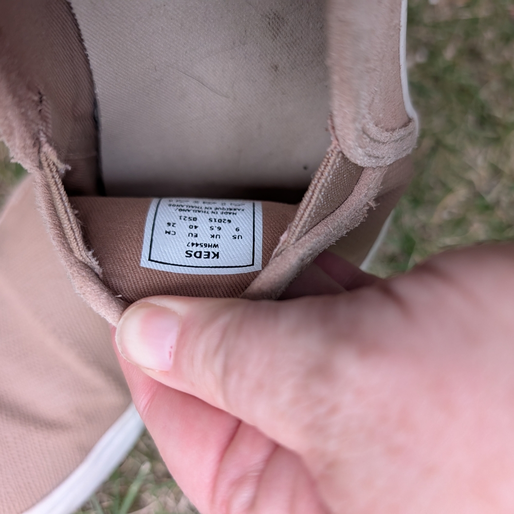 Keds Tan Canvas Slip-On Sneakers EUC - Picture 5 of 5